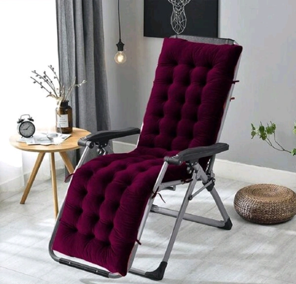 Mom's Moon Soft Velvet Chair Pad/Chair Cushion for Rocking Chair /Office/ Home in Outdoor and Indoor /Resting on Floor Set of 1 ( 18 x 50 Inch Purple ) - Purple